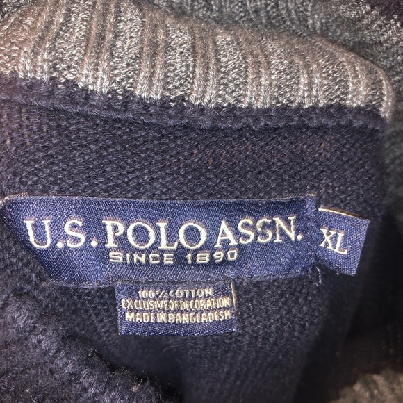 US polo assn men’s cotton knitted sweater size xl - Picture 5 of 5